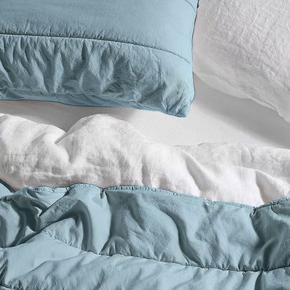 Broad Channel Stitch - Pure Cotton Sateen Quilt Sets